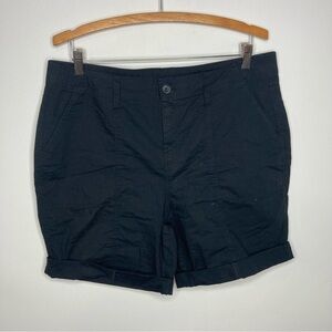 Chico’s Black Bermuda Shorts Size 12
